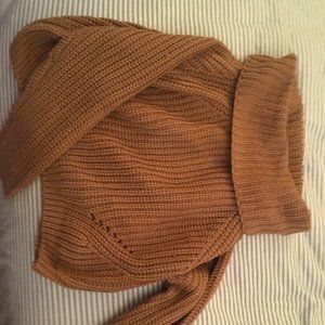 Moon & Madison Cropped Cowl Neck Sweater